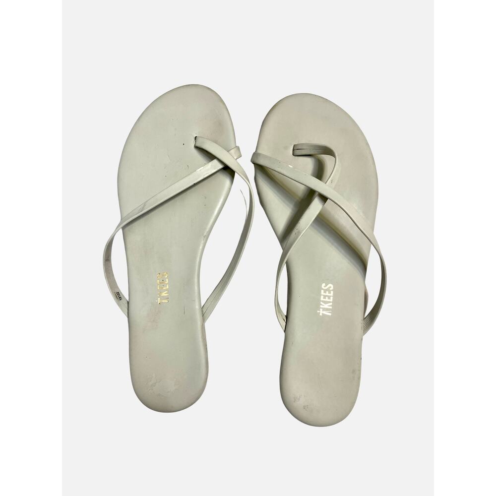 TKEES Riley Vegan Sandal in Matte Grey 8
